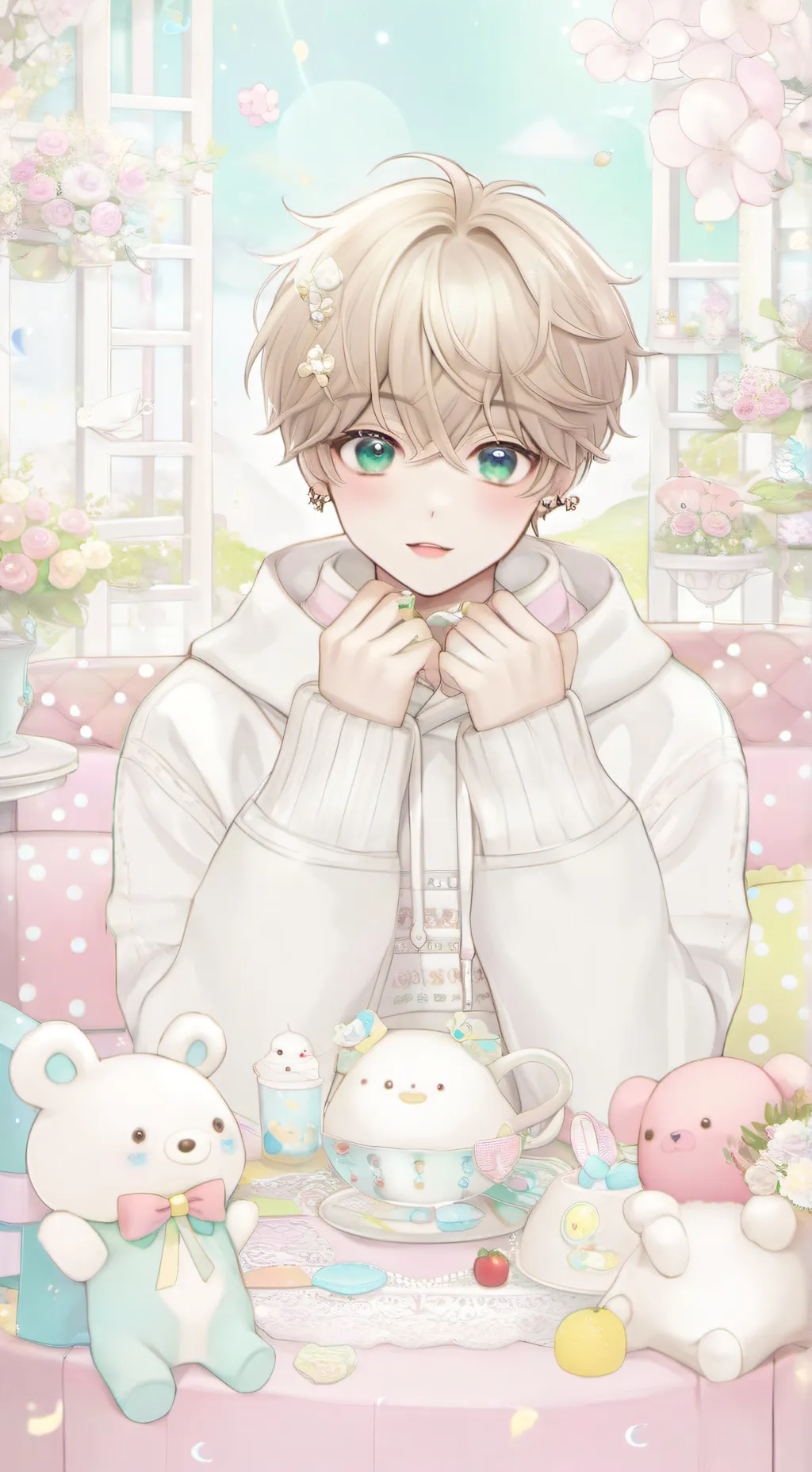 ai character: bunny  background