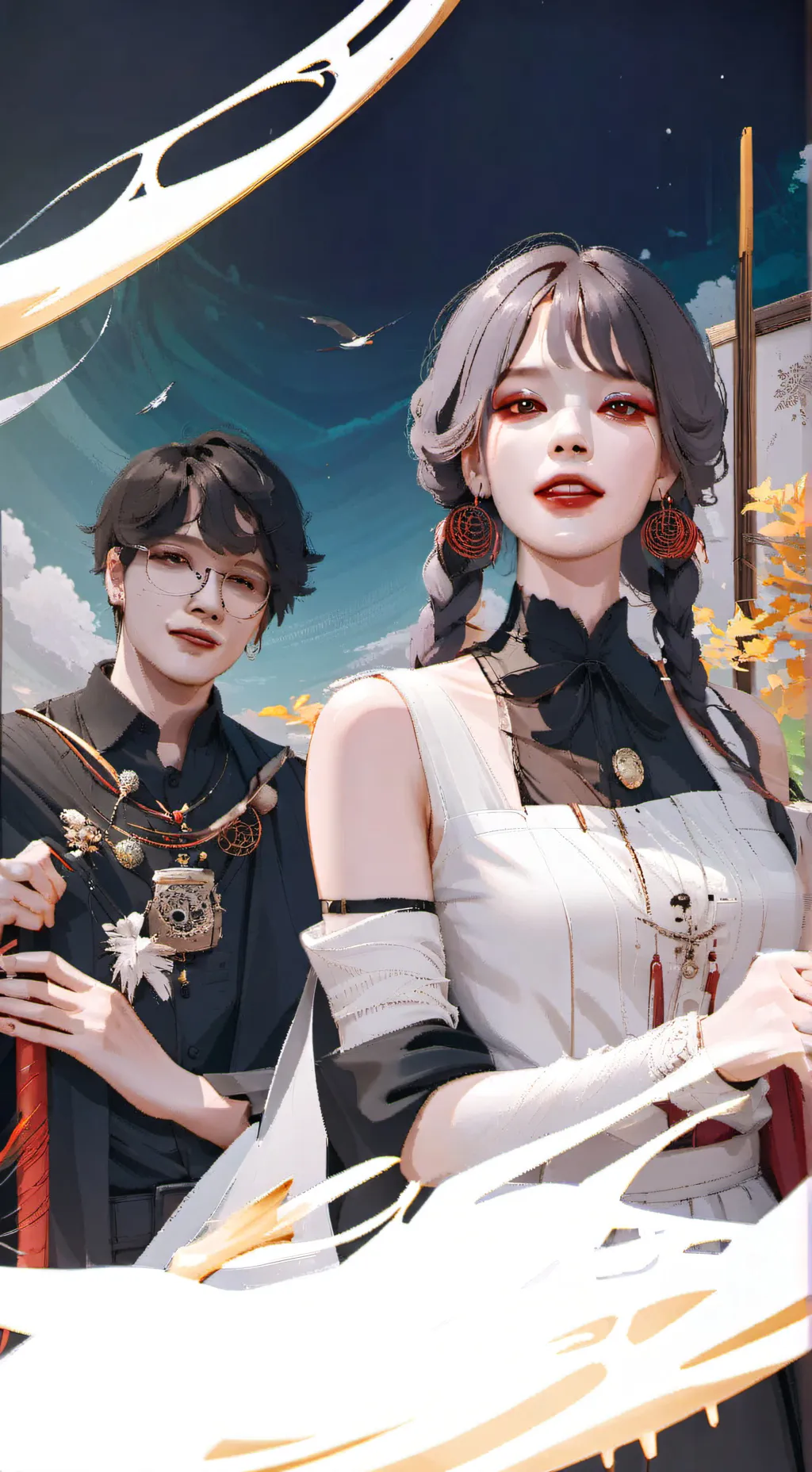 ai character: Luís e Fernanda  background