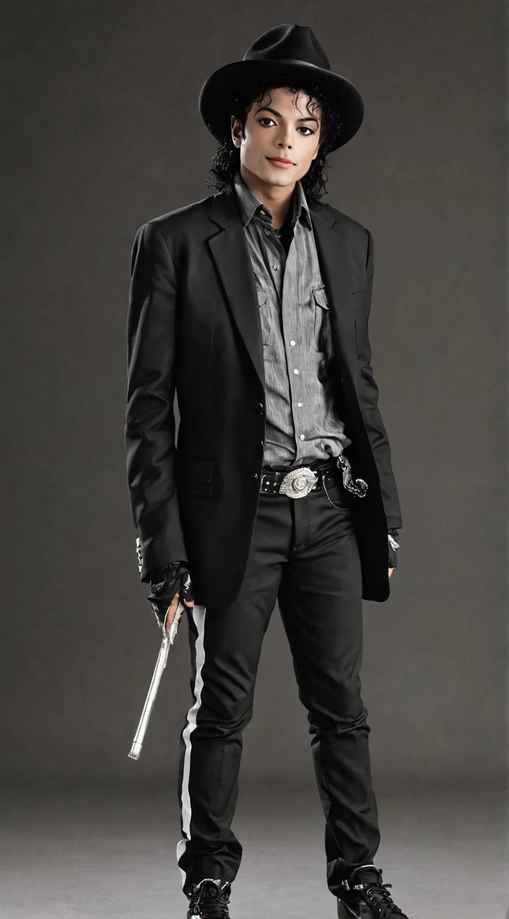 ai character: Michael Jackson  background