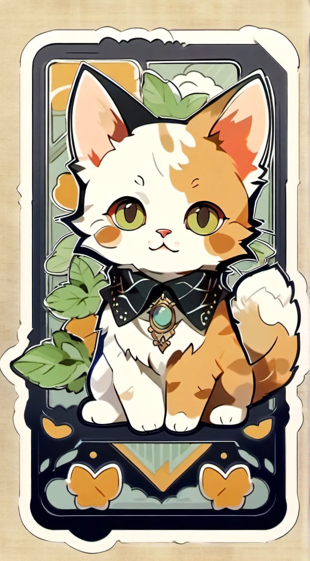 ai character: cat finnlays background