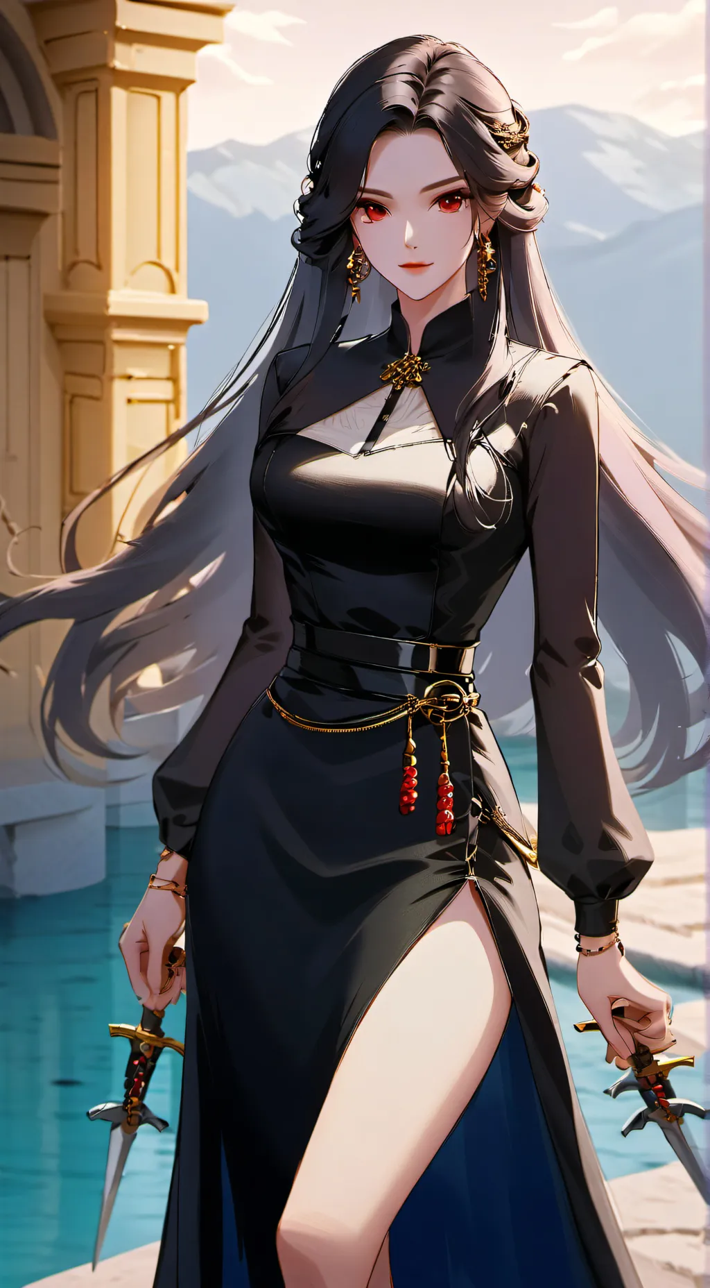 ai character: Yor/thorn princess background