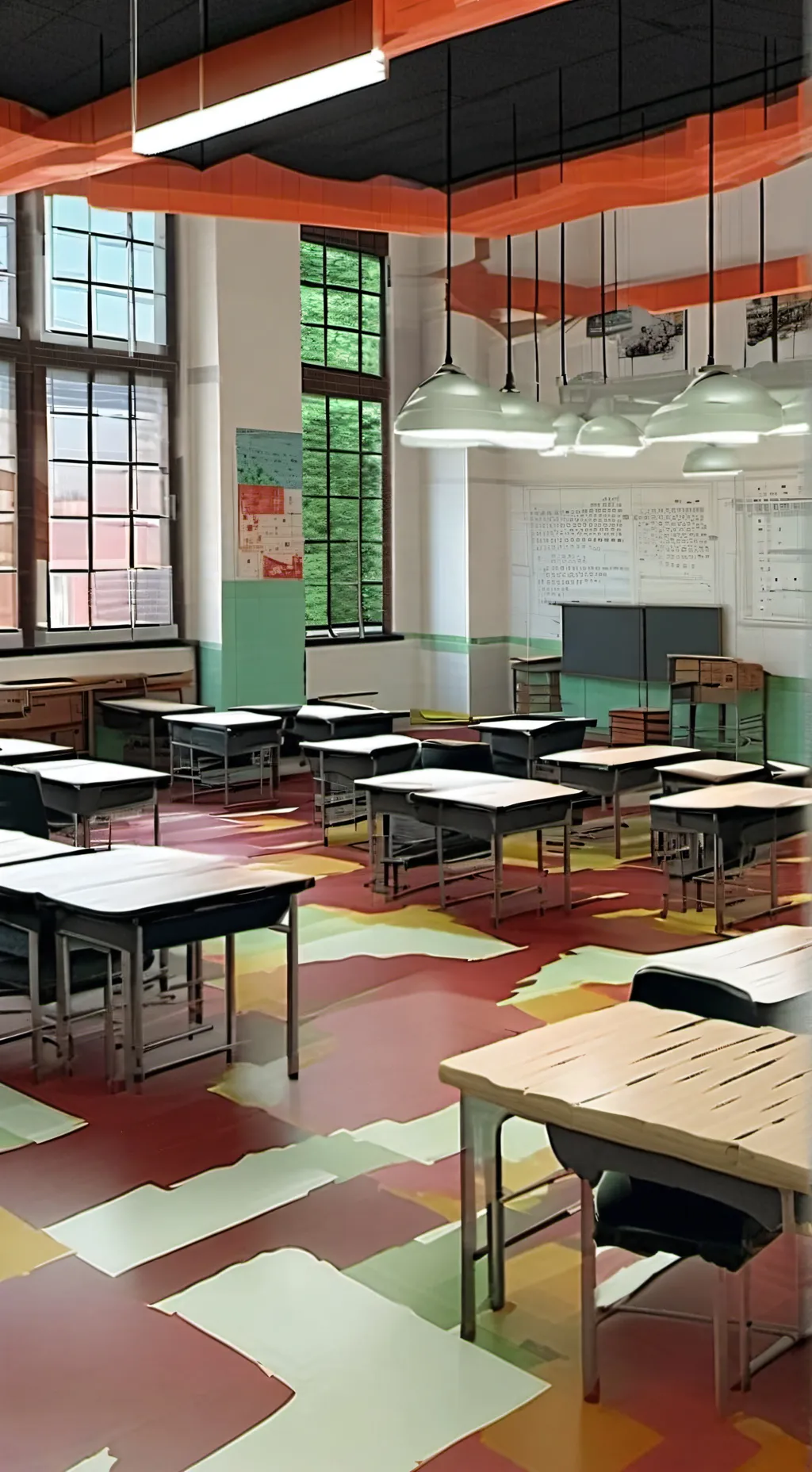 ai character: Classroom background