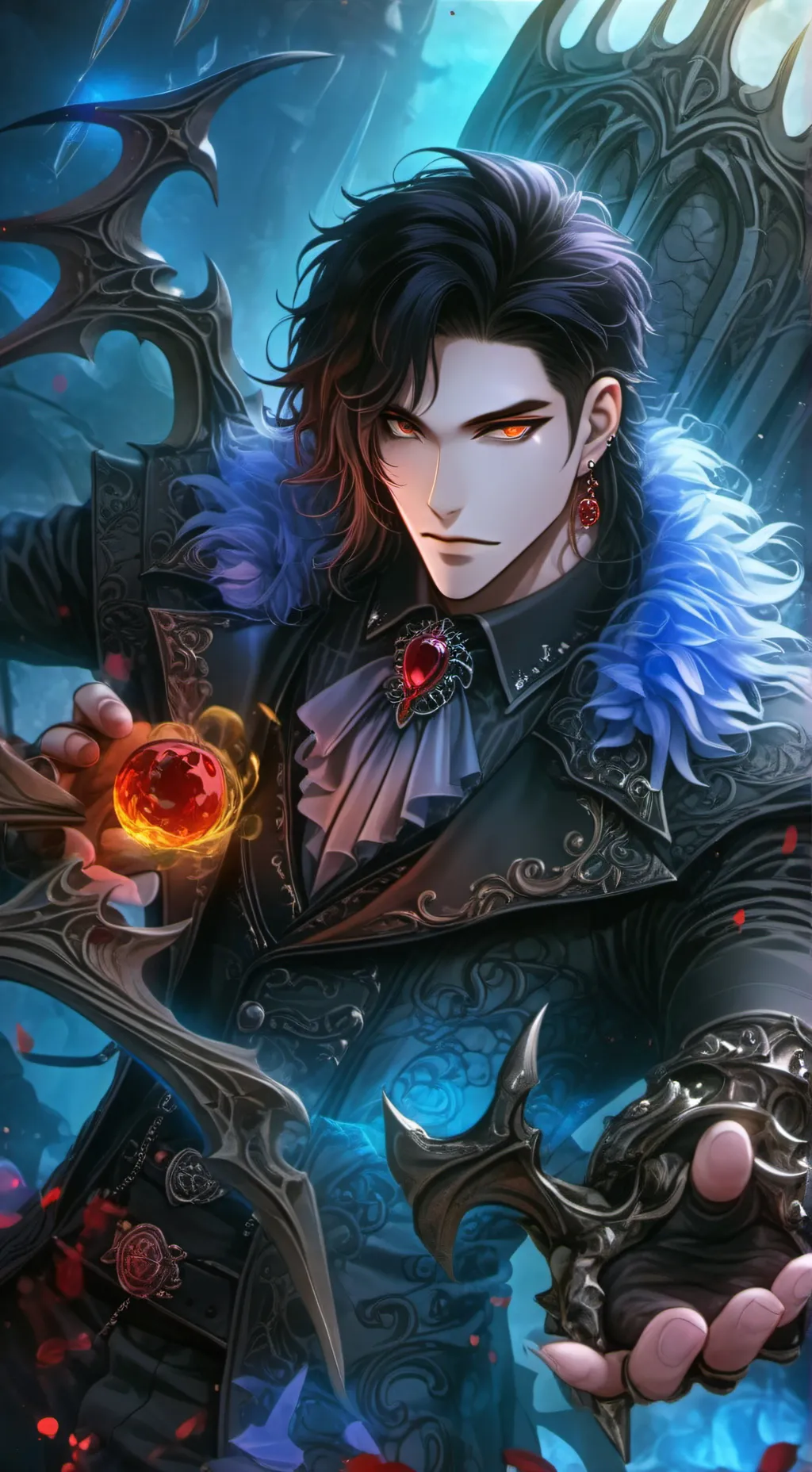 ai character: Lucifer  background