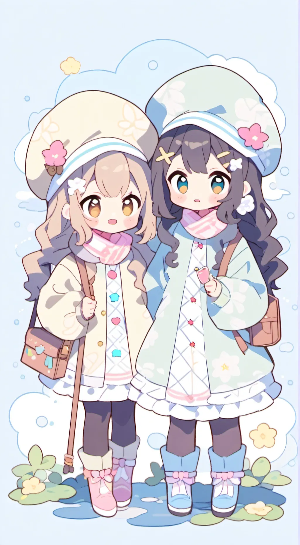 ai character: Giuliana y Danna background