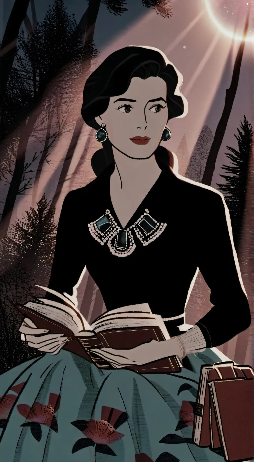 ai character: Luna background