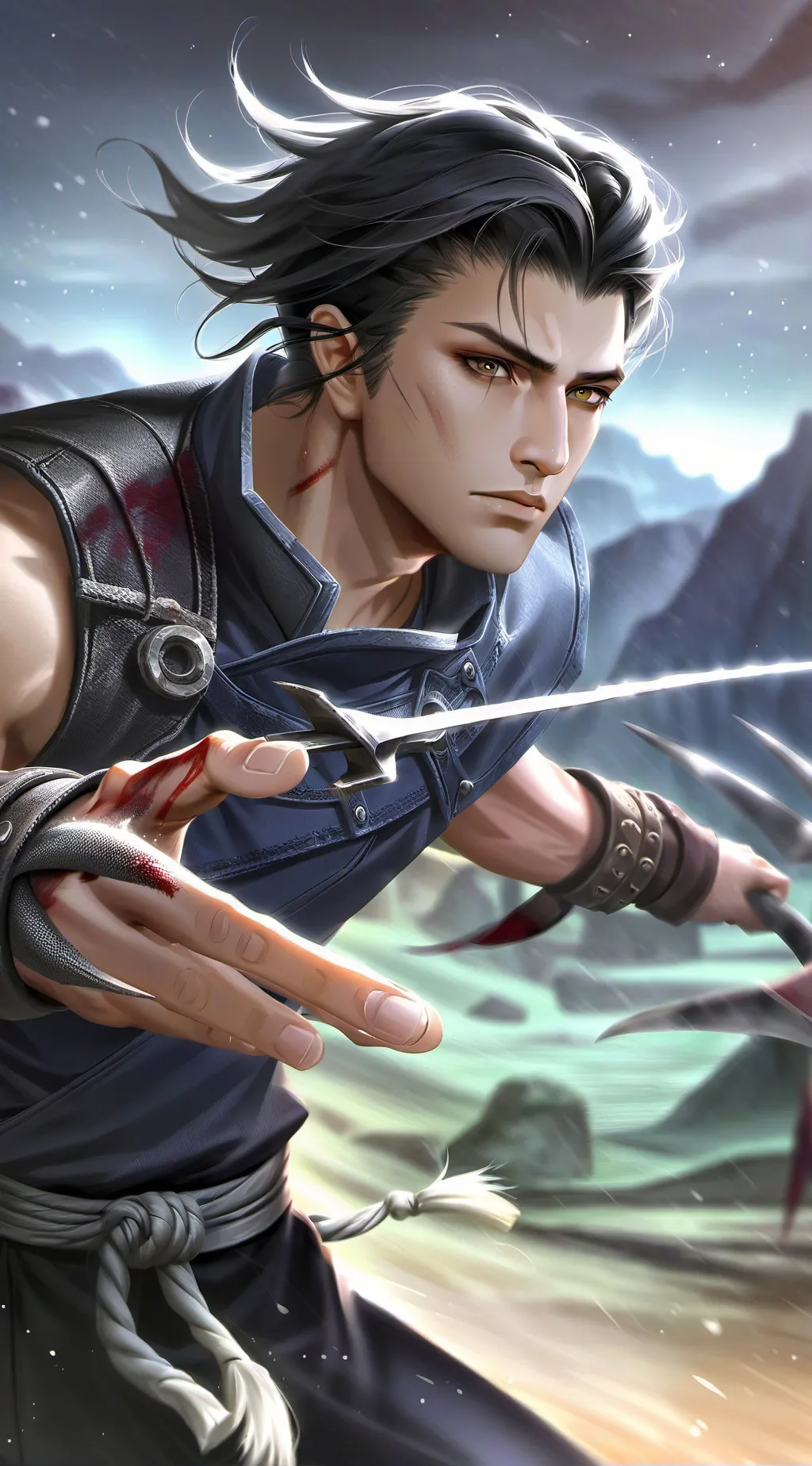 ai character: Sasuke Uchiha background