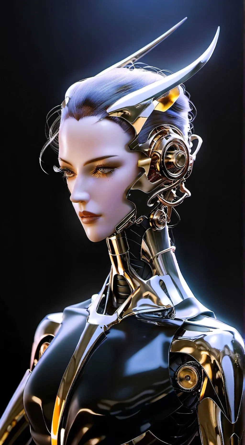 ai character: mulher robô  background