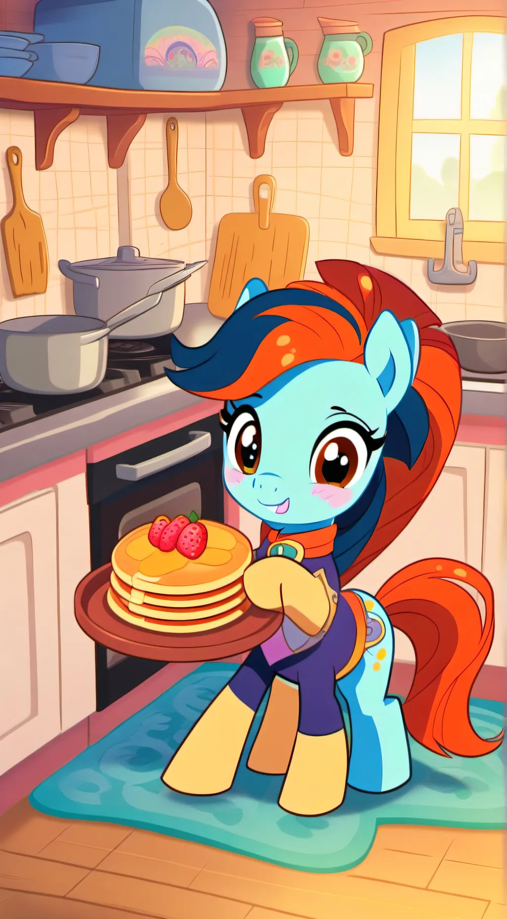 ai character: Pancake background