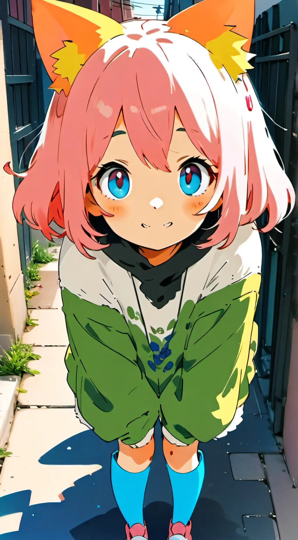 ai character: Pinky Quail Spirit background