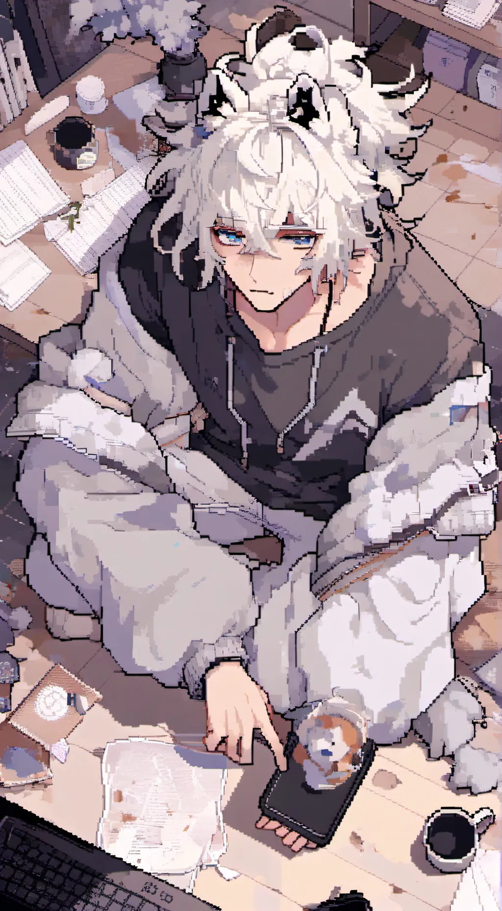 ai character: Mokota Shishimo background