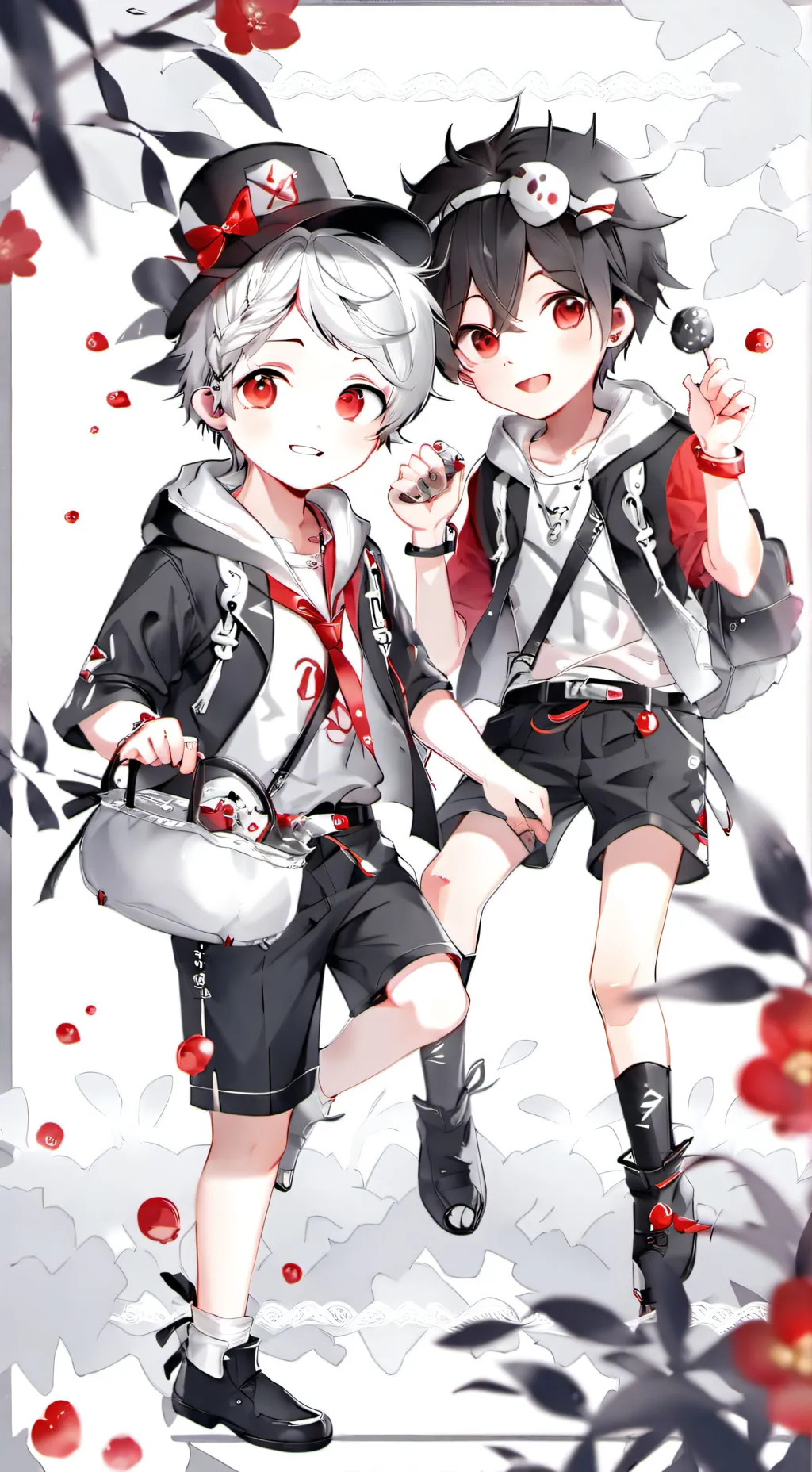 ai character: Lex and Leo  background