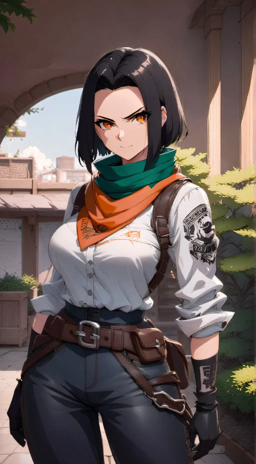 ai character: Android 17 background