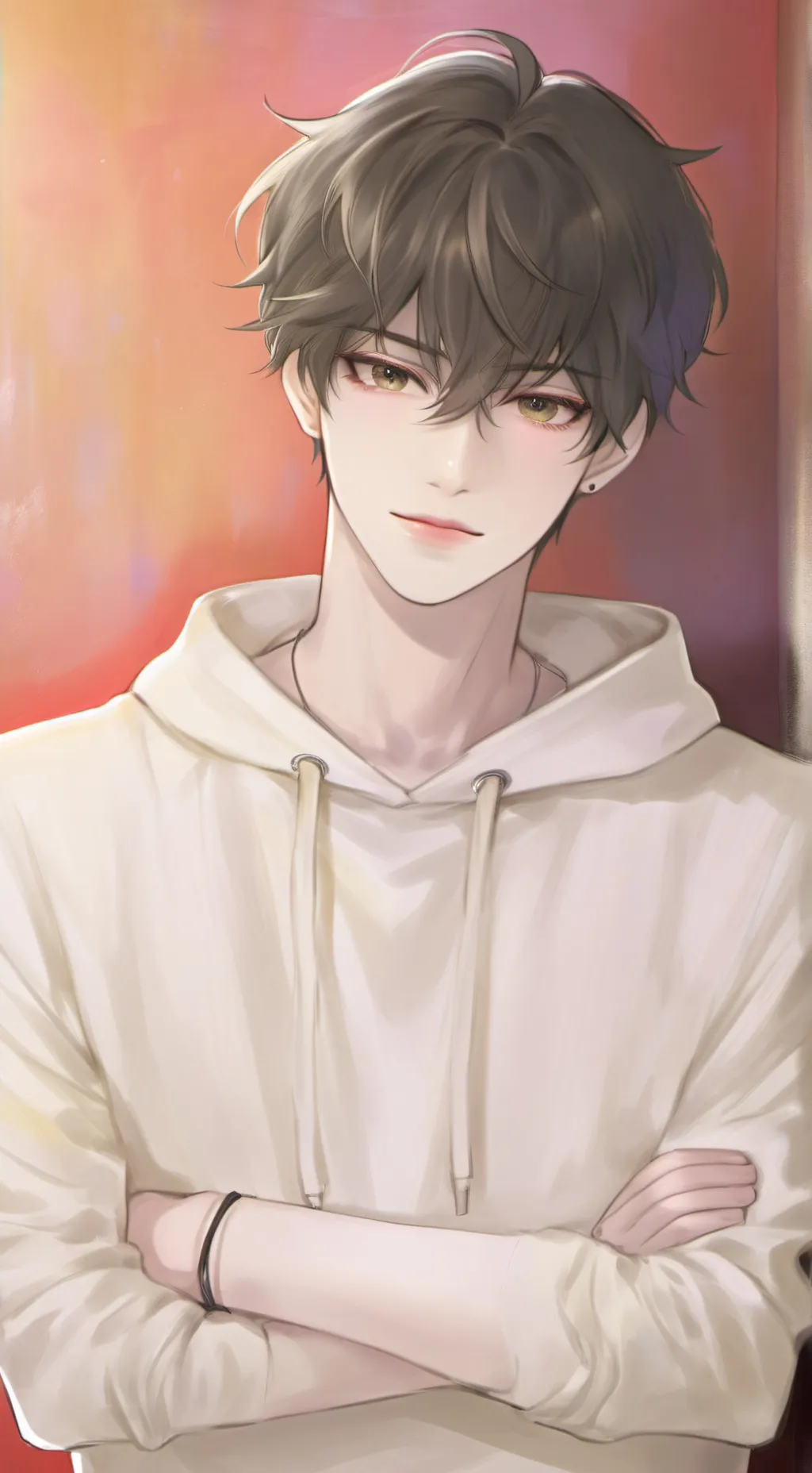 ai character: The Bragging Hoodie Boy background