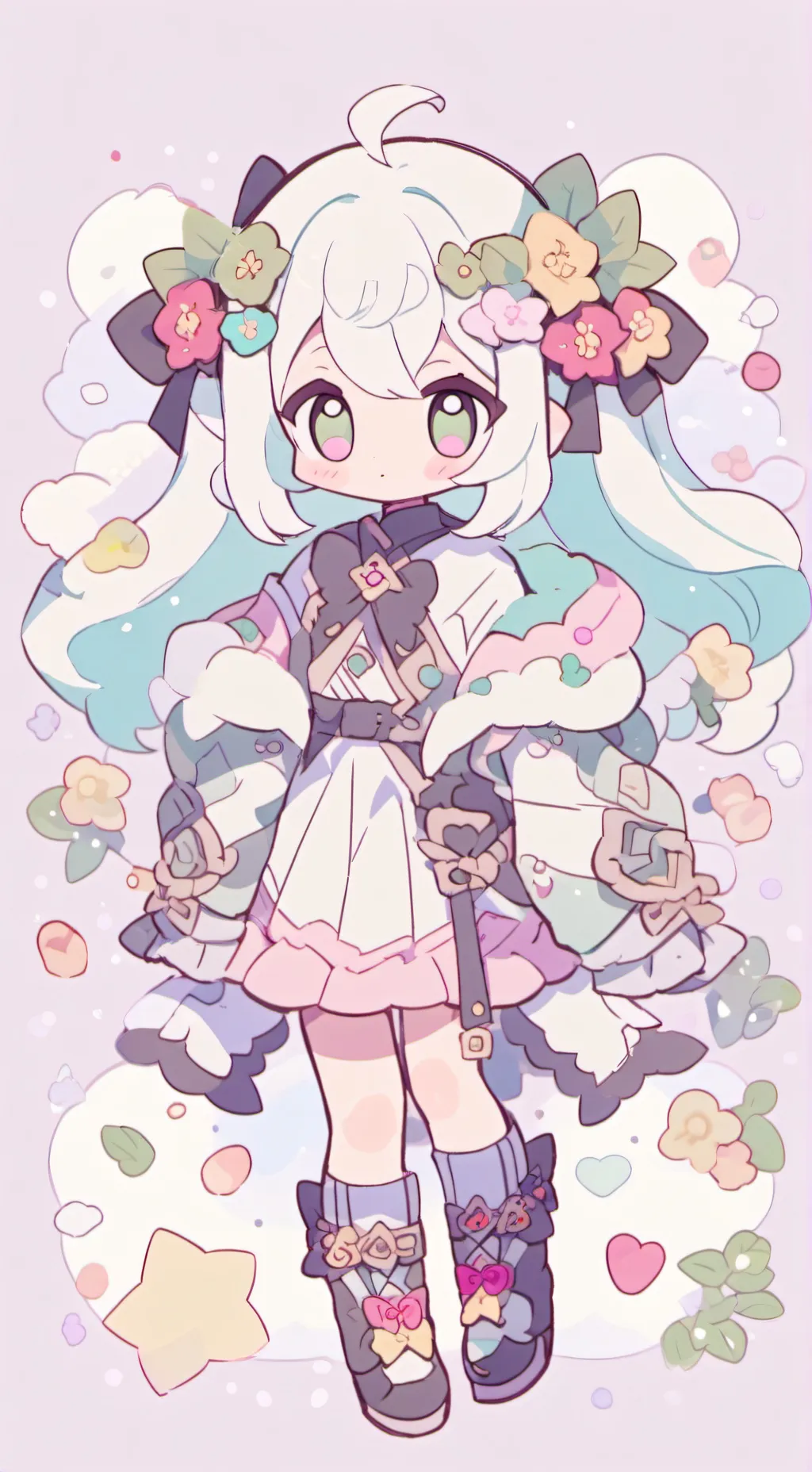 ai character: HH oc  background