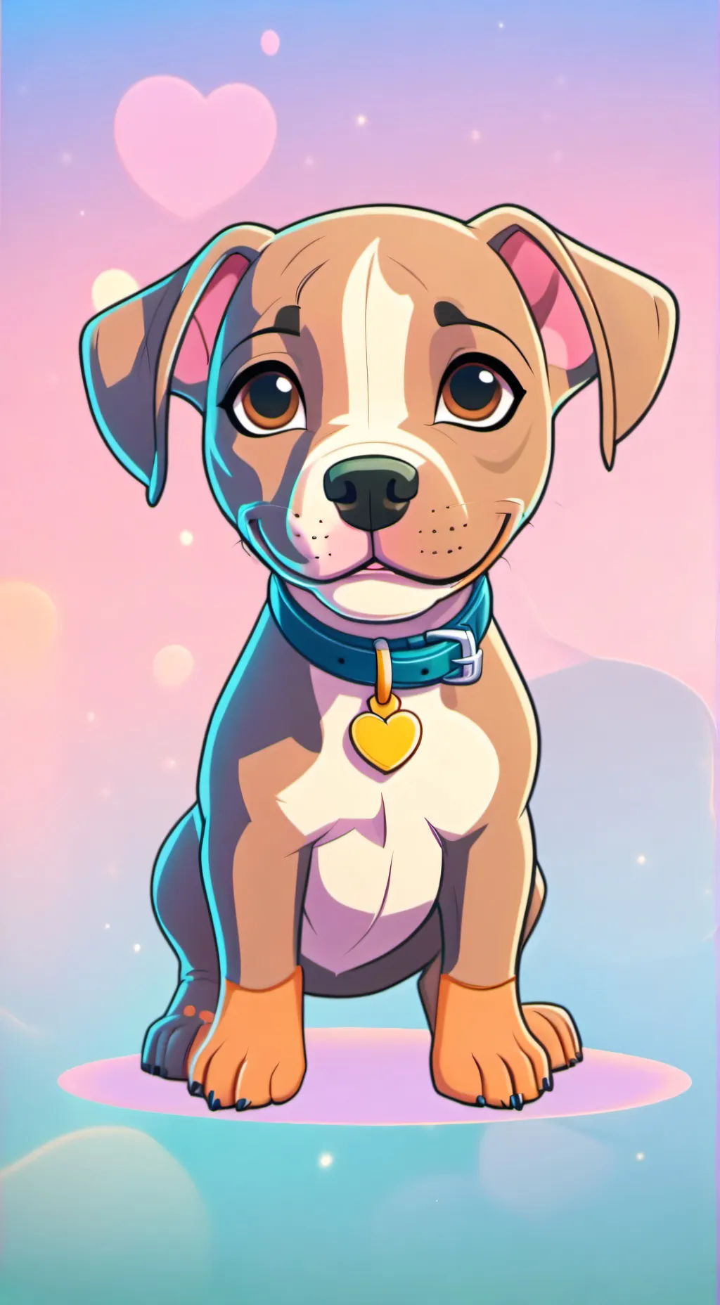 ai character: my dog, jordy background