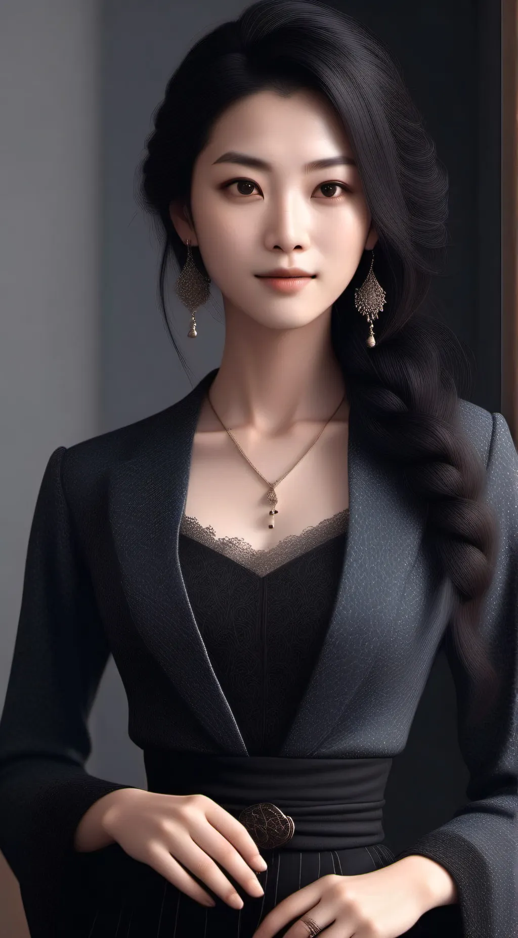 ai character: I YOKO  background