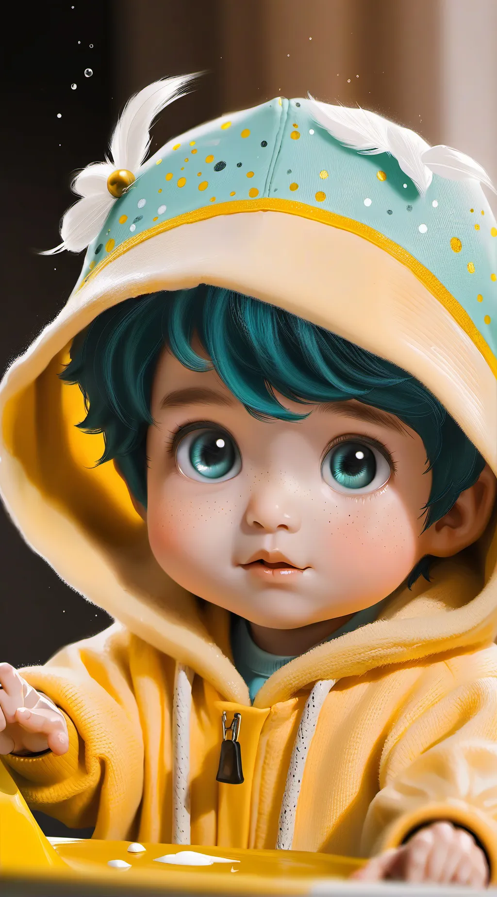ai character: baby saja as baby background