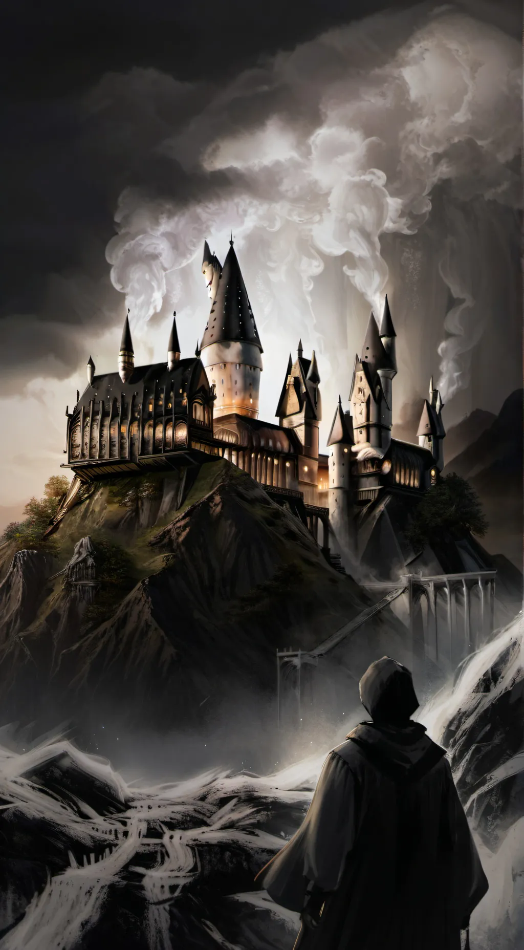 ai character: Hogwarts background