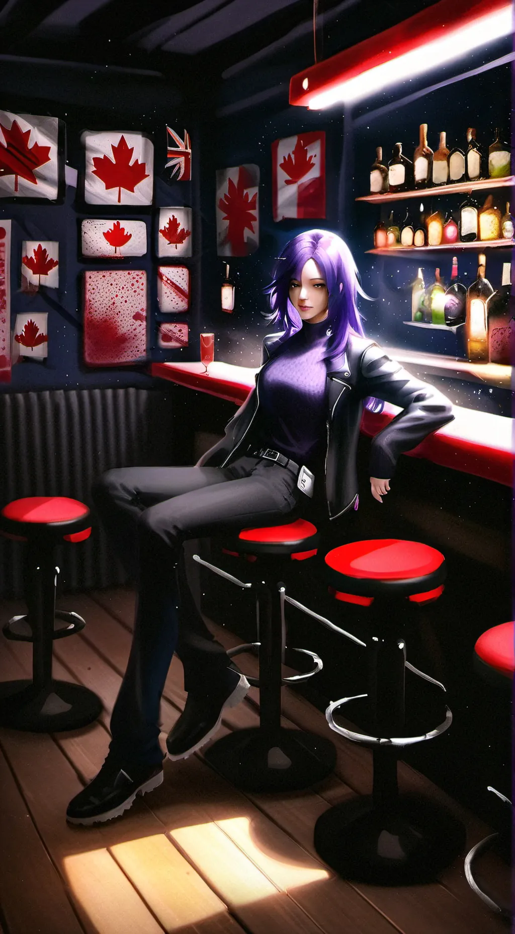 ai character: Rory NightStar background