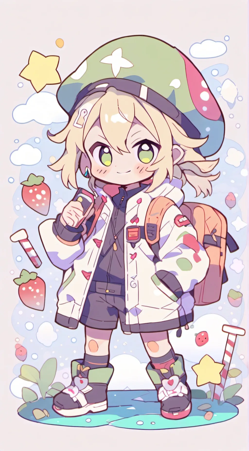 ai character: Mha One for all background