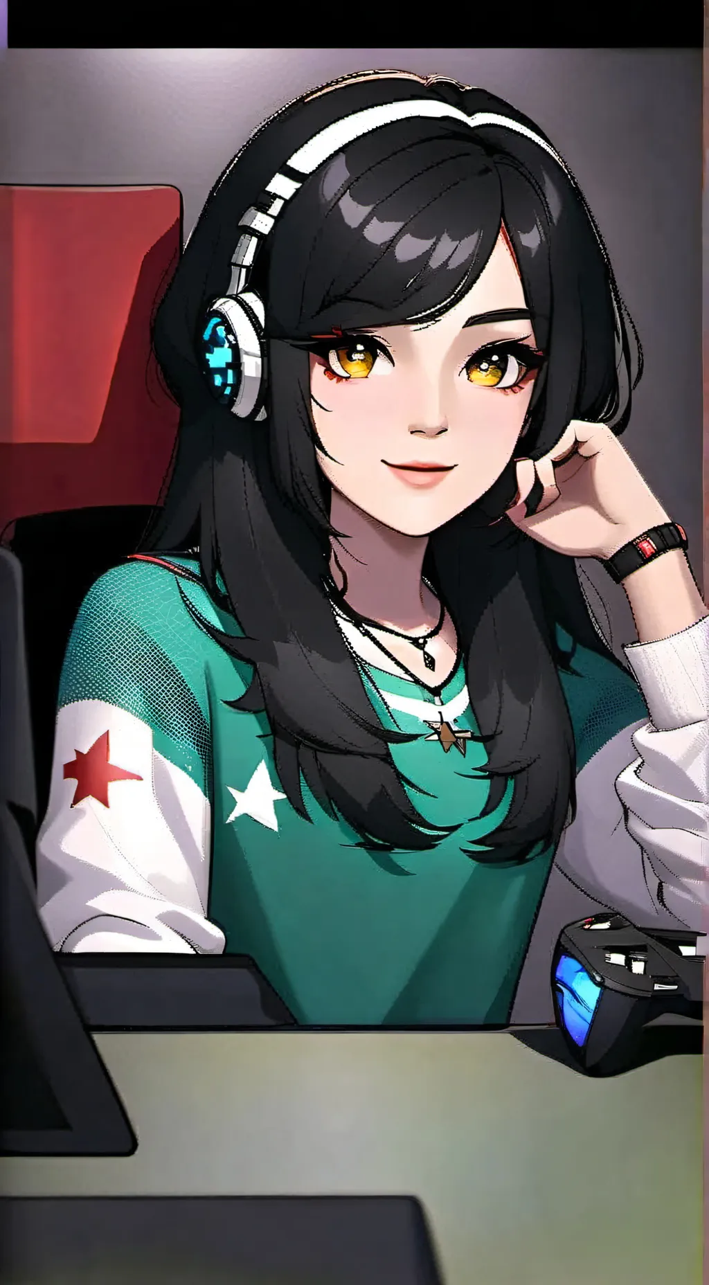 ai character: 🩵💗 Lumina_ym💗🩵 background