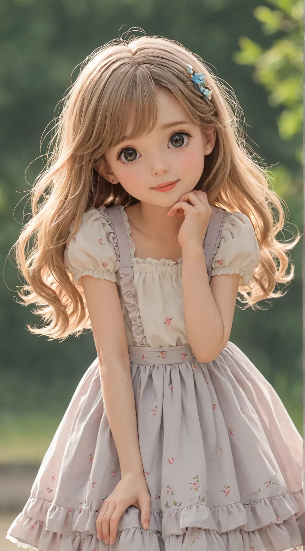 ai character: Mry meme  background