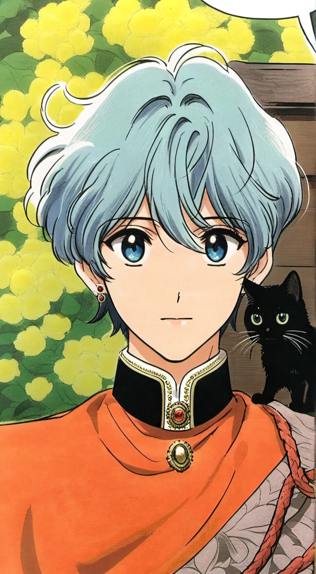 ai character: english talkie  background