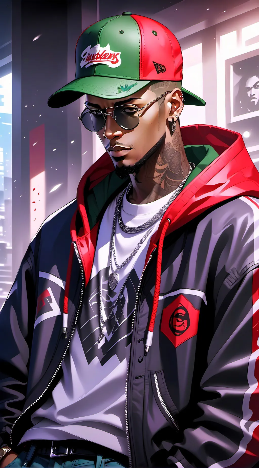 ai character: Wayne  background