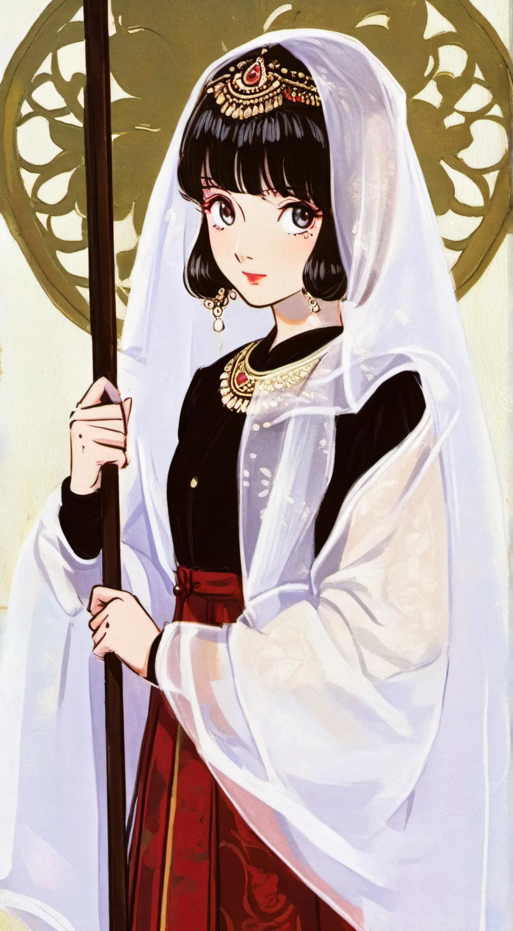 ai character: Marie  background