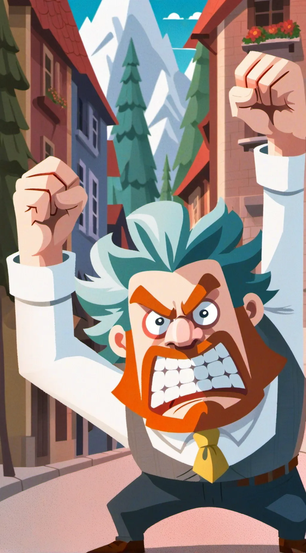 ai character: (VERY) angry man  background