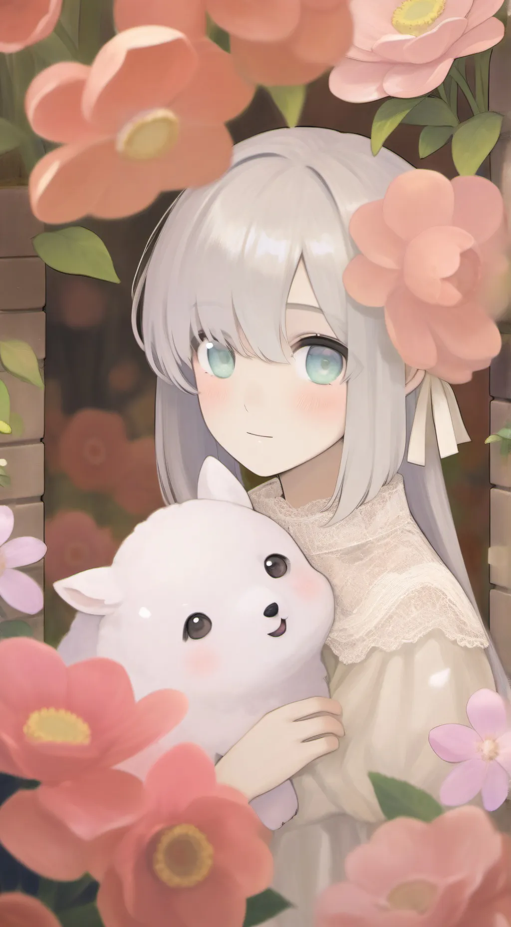 ai character: Mincraft in GAG background