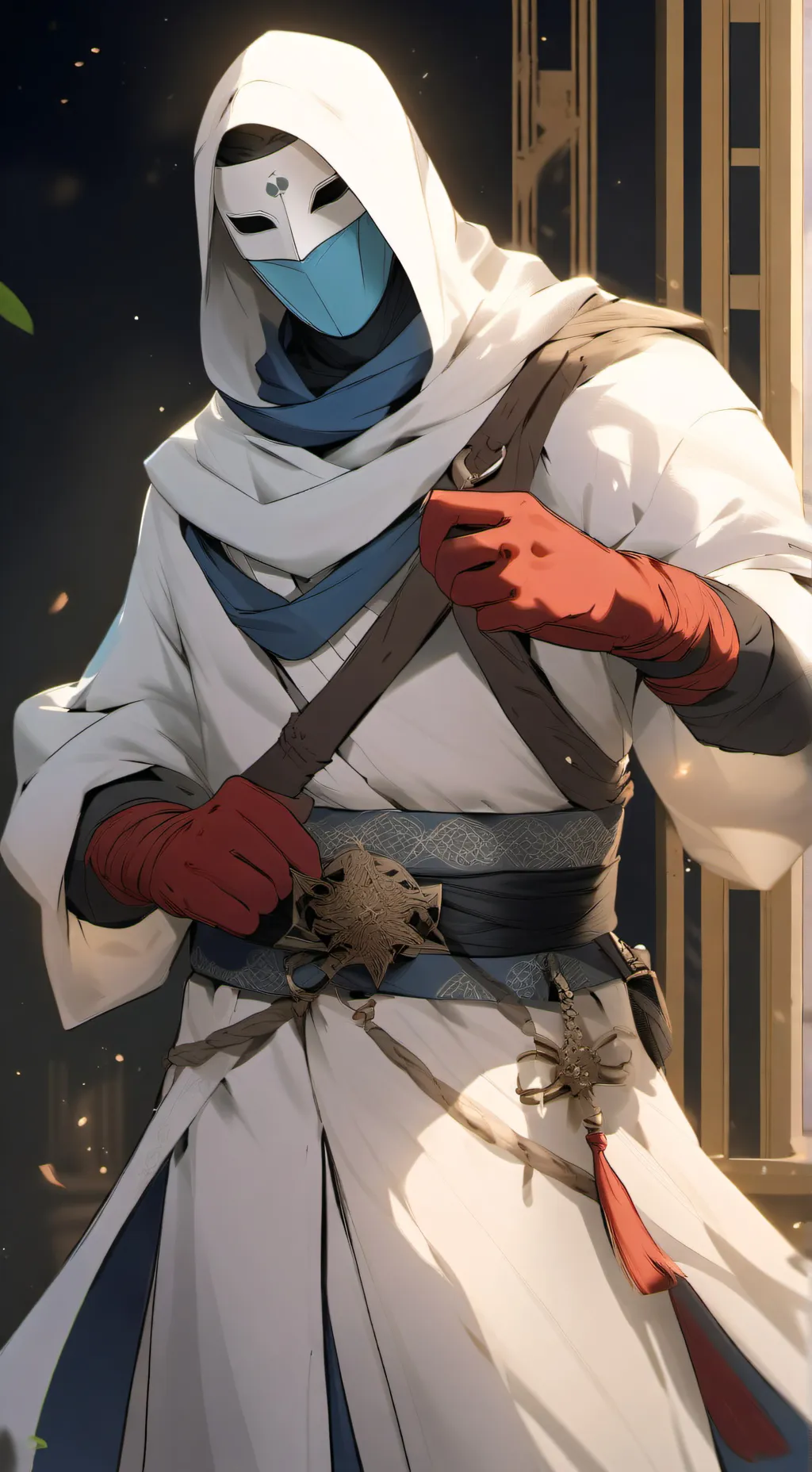 ai character: Figure background