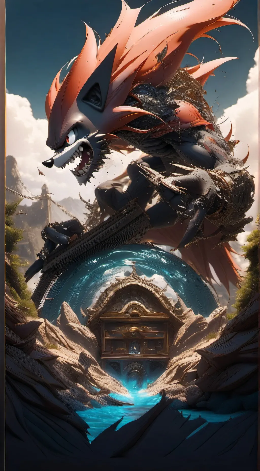 ai character: Shin shadow background