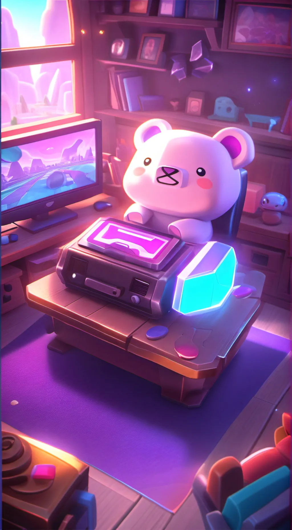 ai character: jsndbfbs background