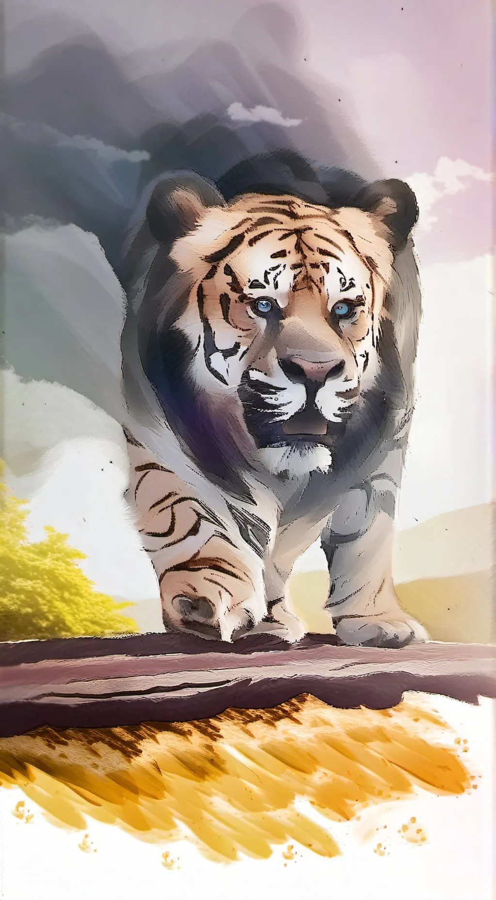 ai character: tiger guard  background