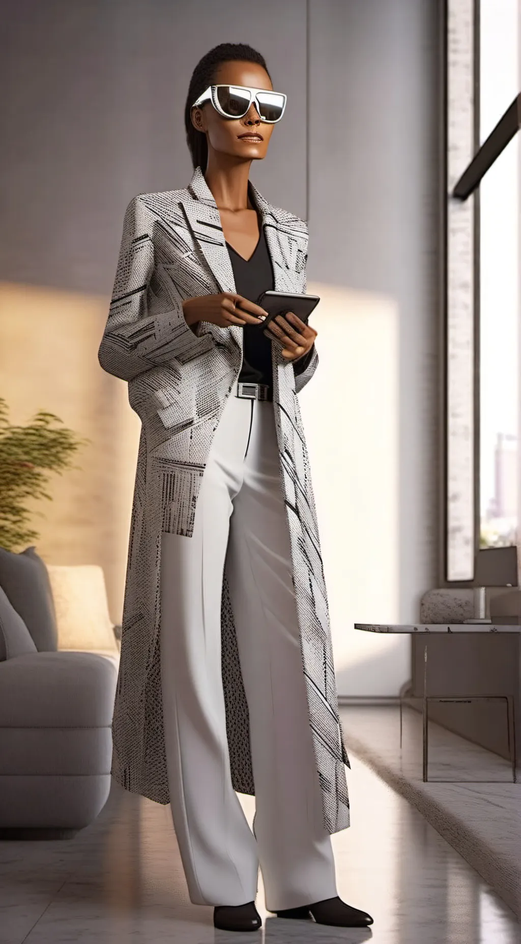 ai character: The Metaverse Marketing Maven background