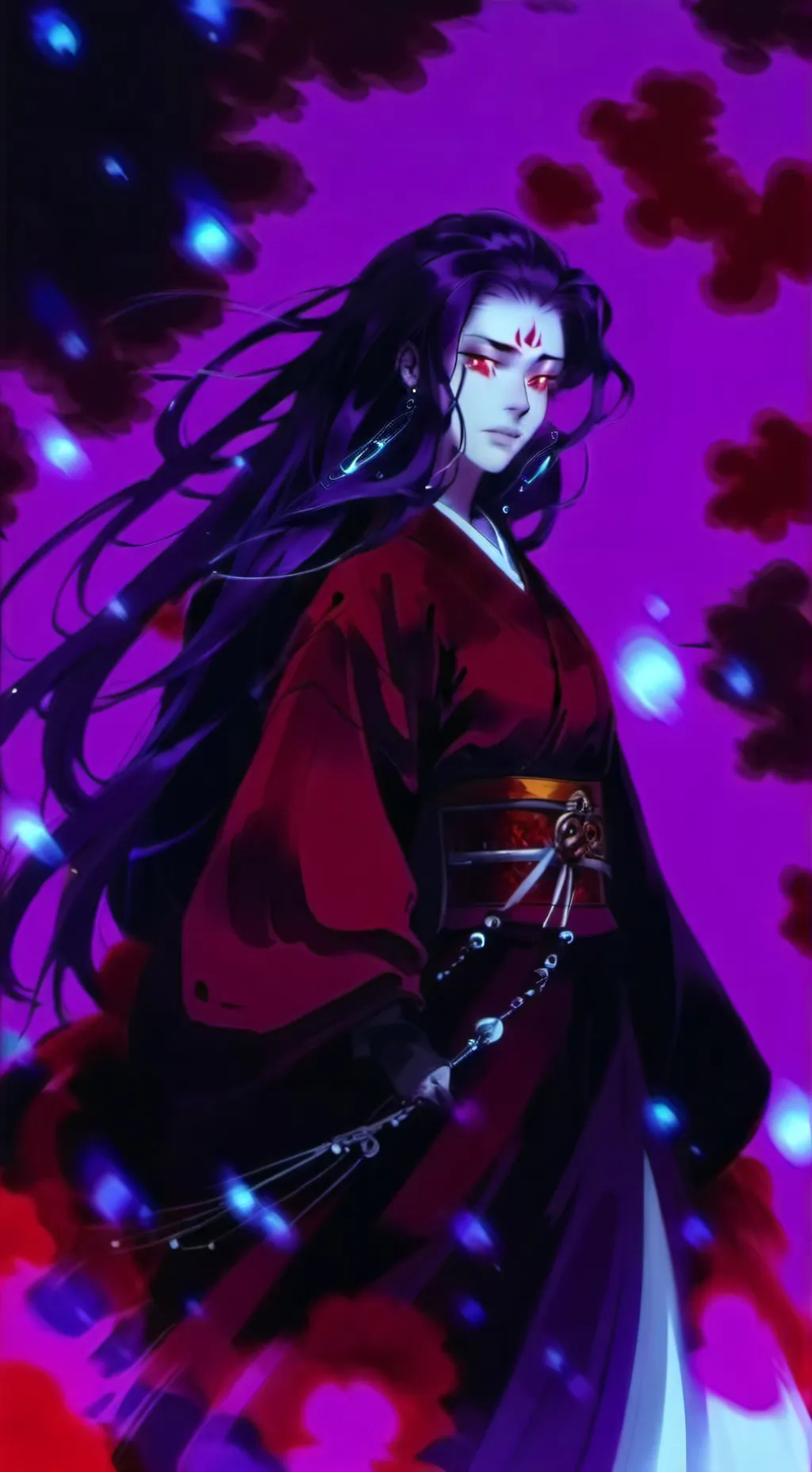 ai character: Yoriichi  background