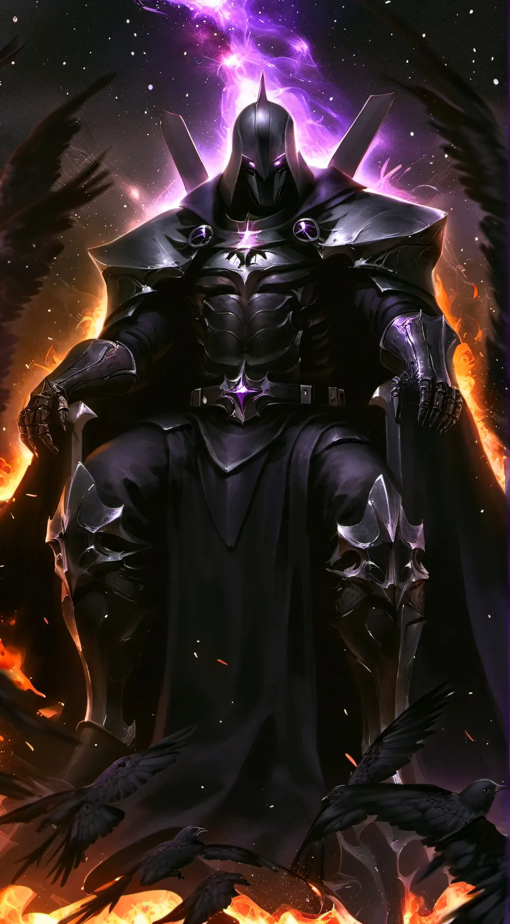 ai character: King of shadows background
