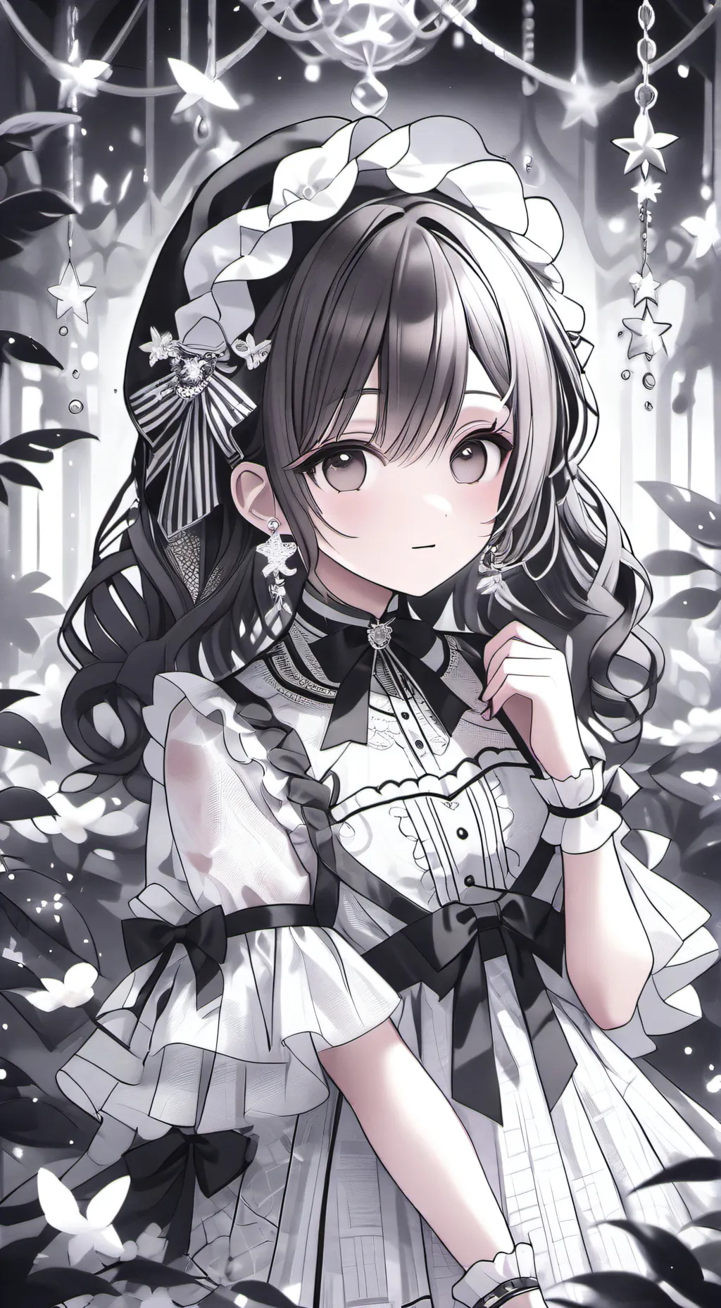 ai character: pick me lilac background