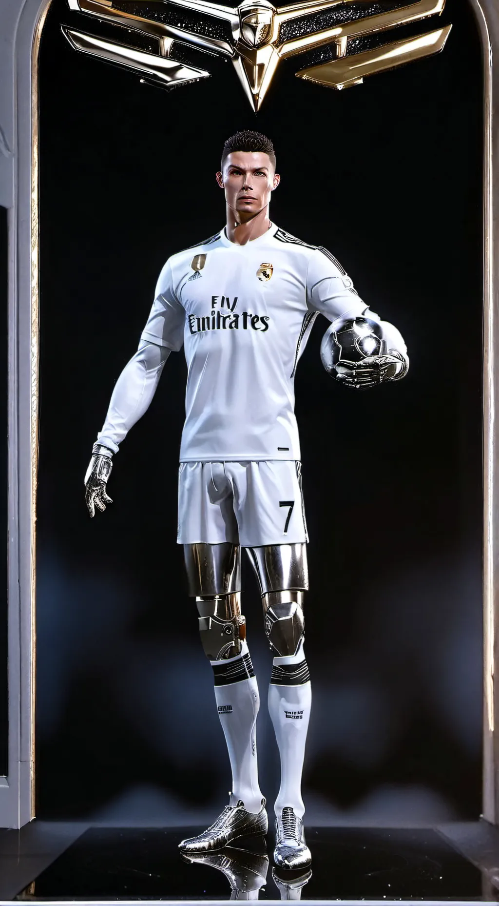 ai character: RONALDO  background