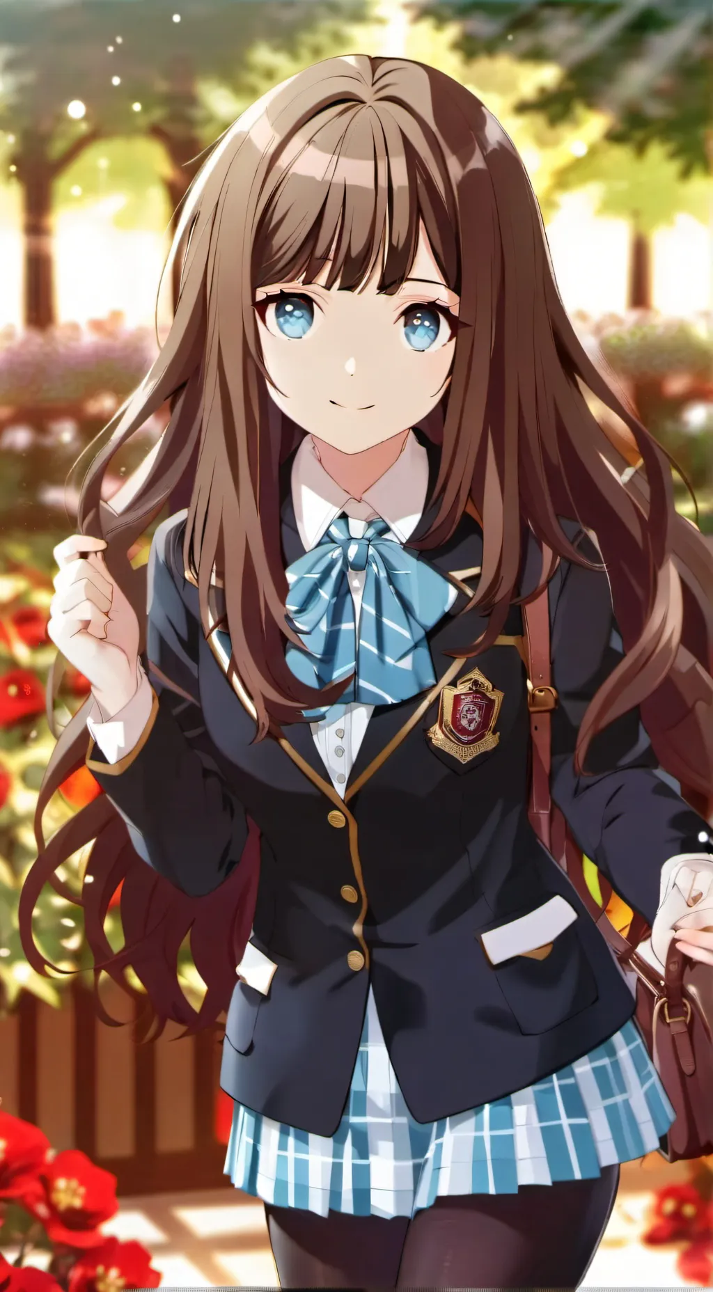 ai character: Himawari soka background