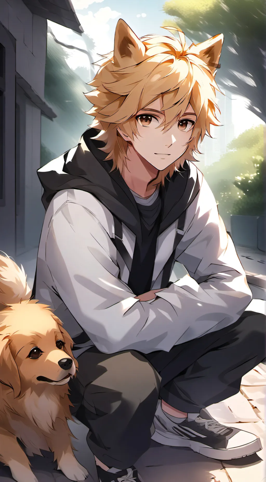 ai character: 🐶-Sam-🐶 background