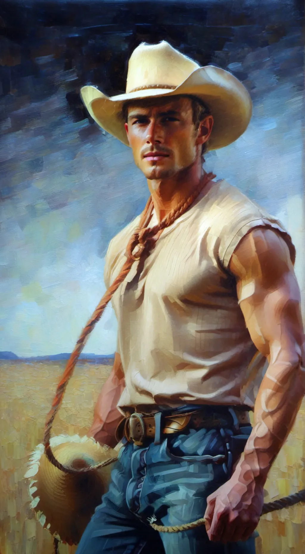 ai character: Collin Livingston  background