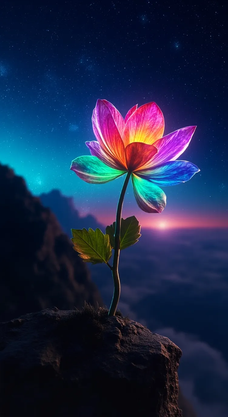 ai character: moonflower background