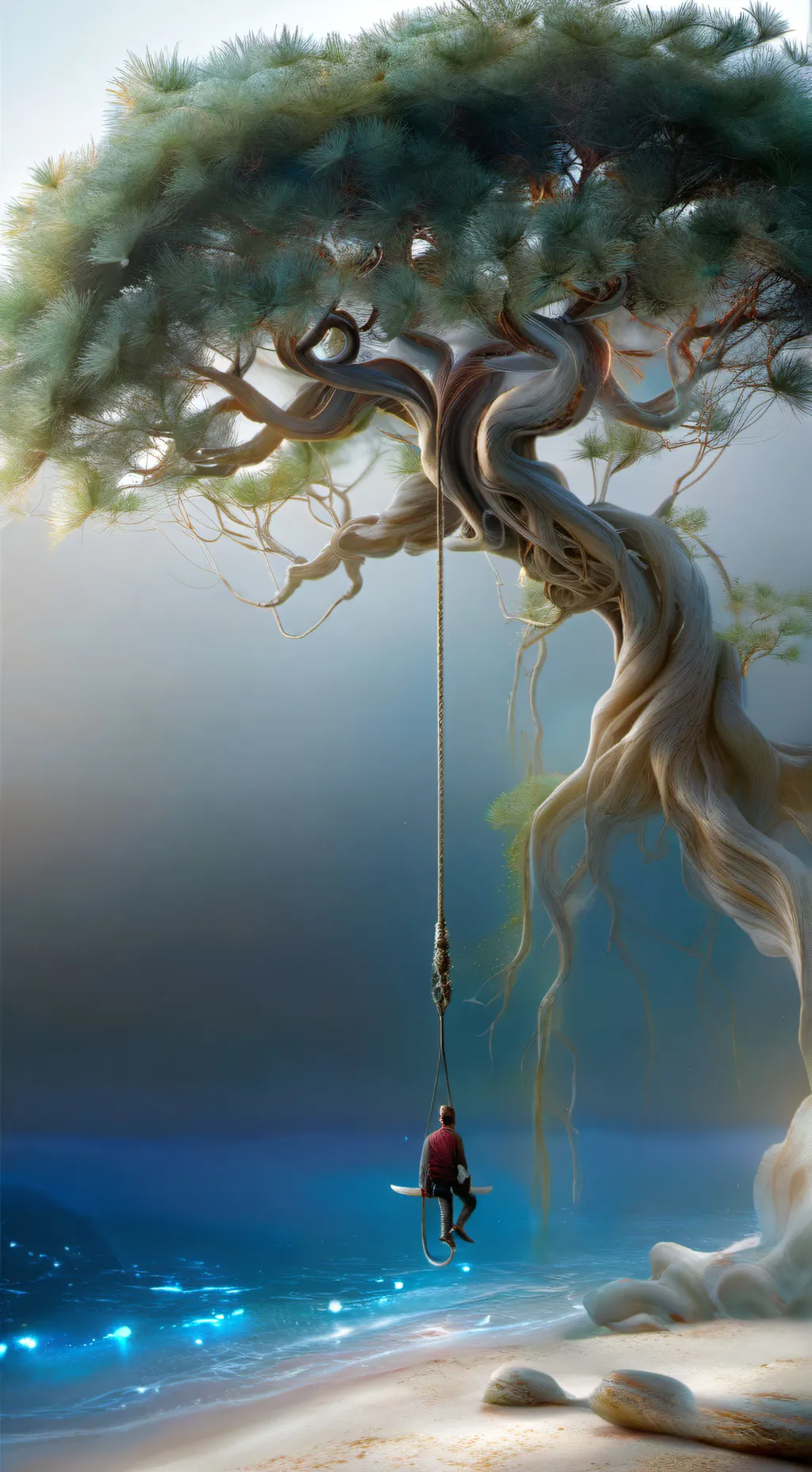 ai character: Forsaken vacation background