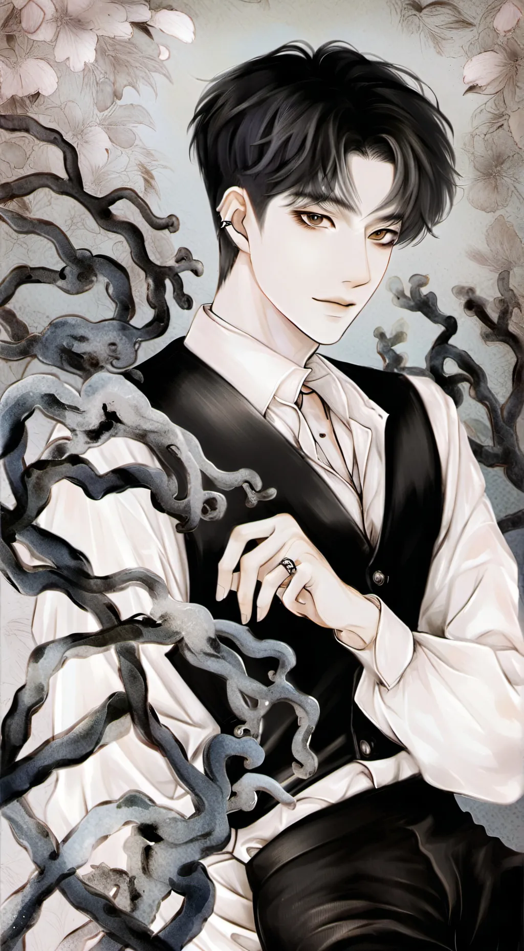 ai character: 이준 E-jun background