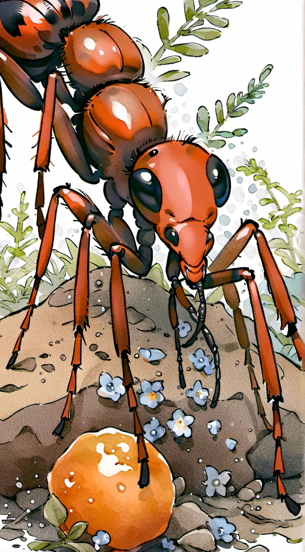 ai character: Giant queen ant background