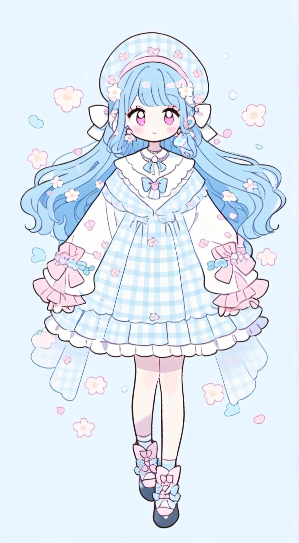 ai character: DWx huntrix  background