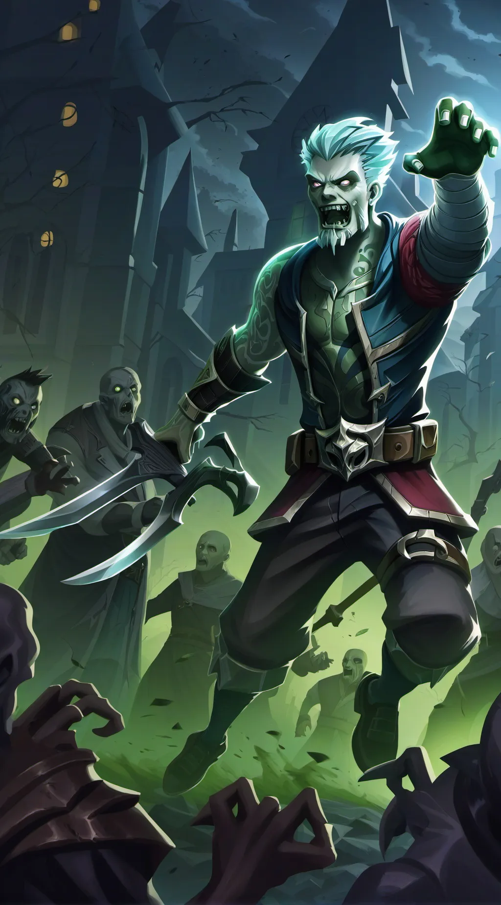 ai character: zombies 4 react background