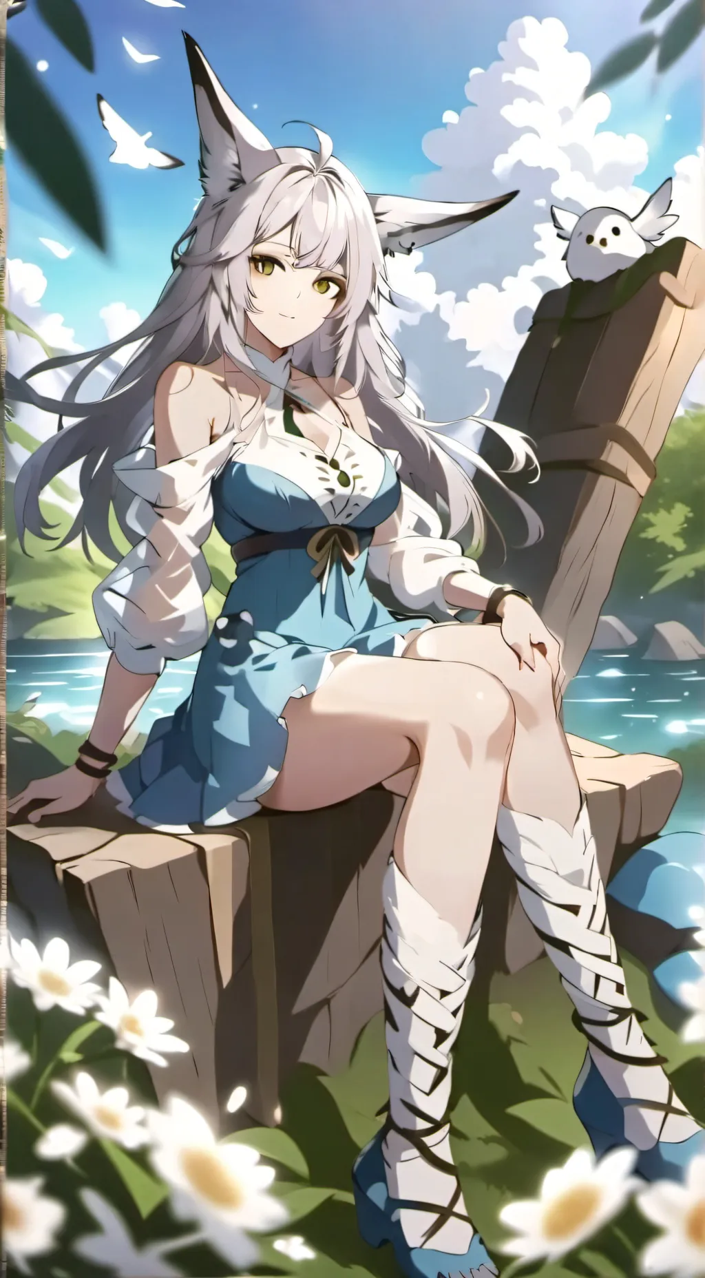 ai character: hybrids shop background